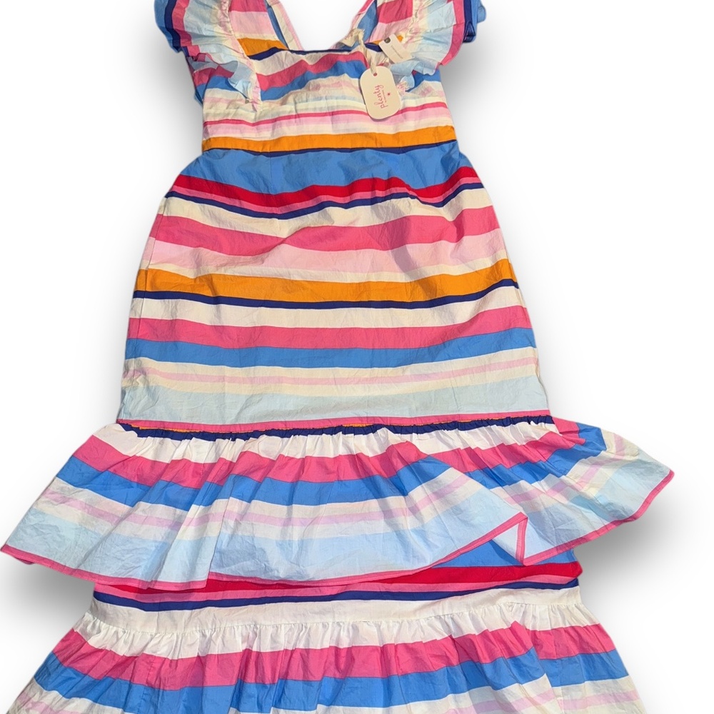 Anthropologie Plenty by Tracy Reese Rainbow Stripe Maxi‎ Dress (NWT) - Picture 6 of 7